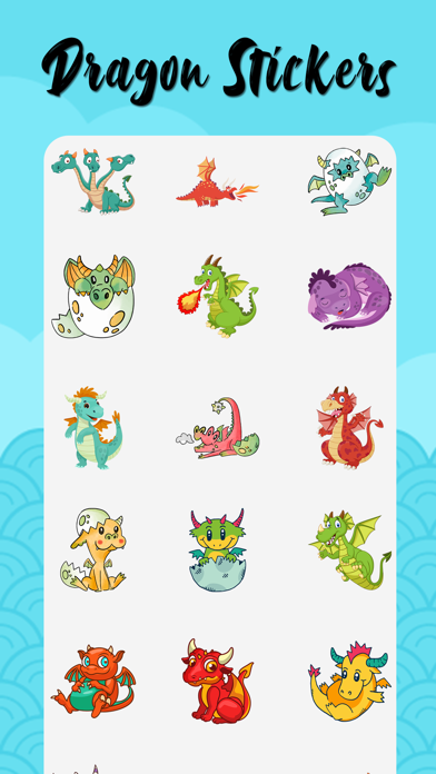 Sleeping Dragon Stickers Screenshot