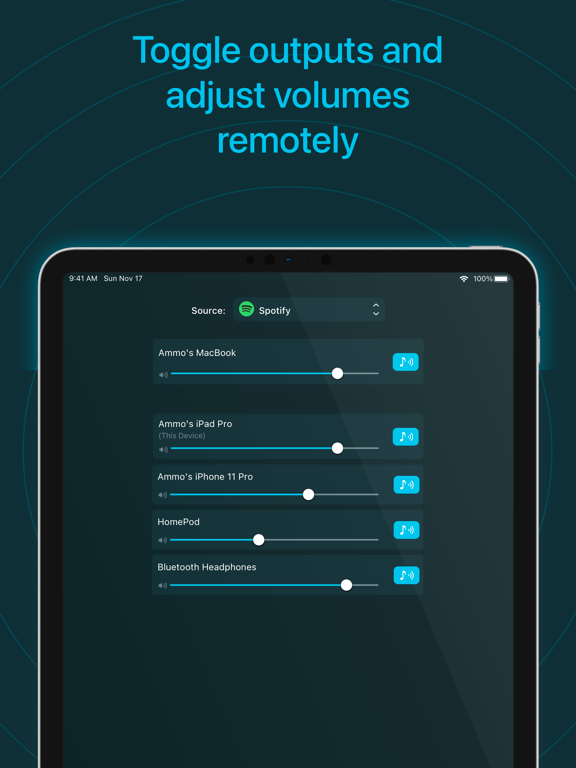 Airfoil Satellite iPad screenshot 4 - Music app