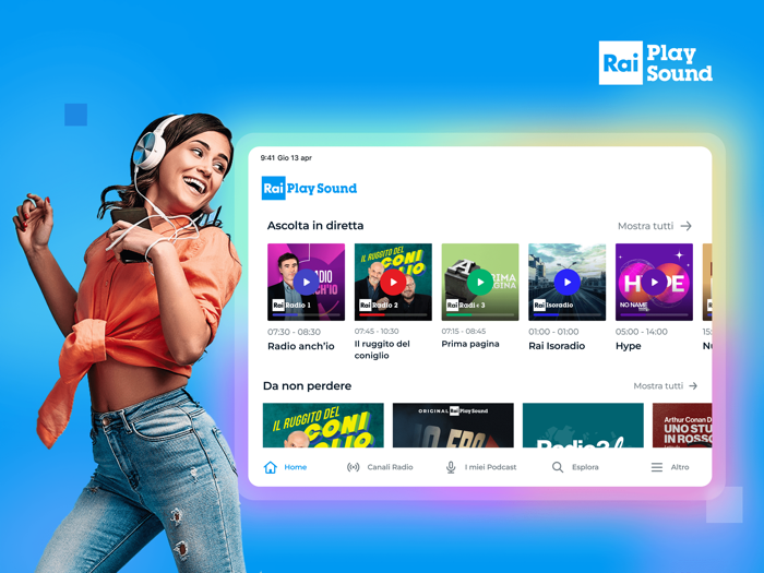 RaiPlay Sound radio e podcast