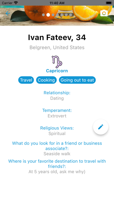 FriendMe App Screenshot