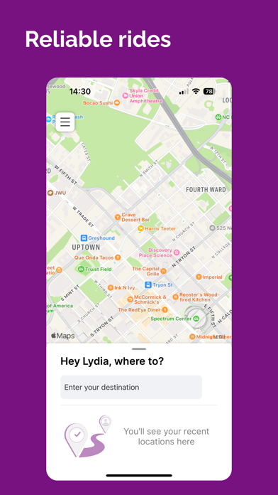Just Her Rideshare Screenshot