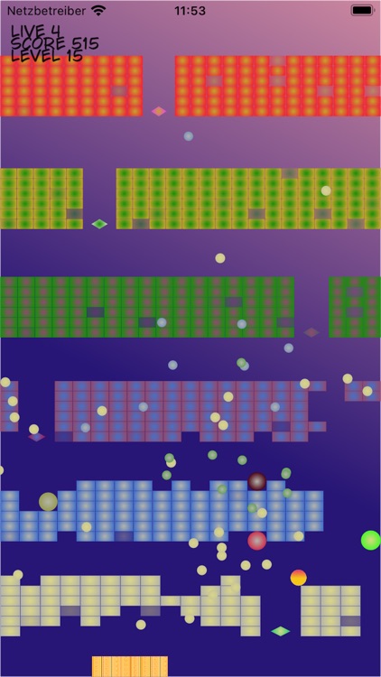 Balls and moving Bricks