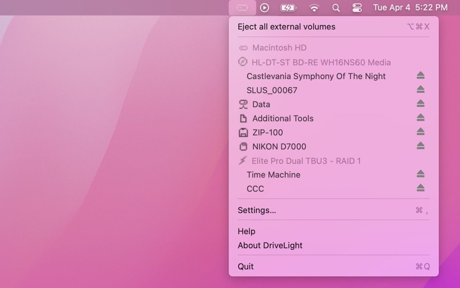 #3. DriveLight (macOS) Podle: TTKB, LLC