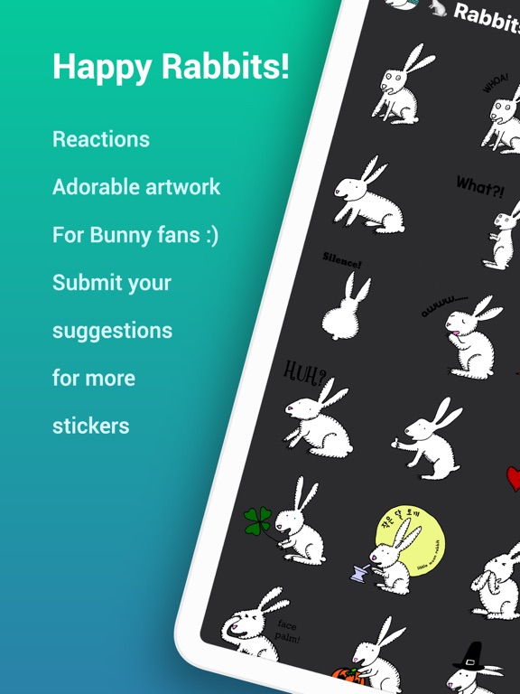 Screenshot #4 pour Happy Rabbits Stickers