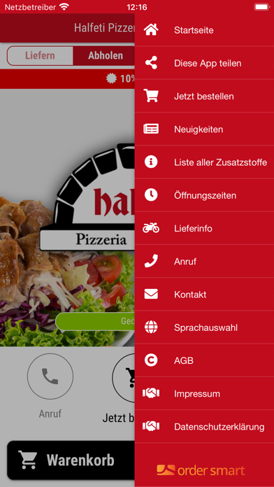 Halfeti Pizzeria Kebabhaus Screenshot