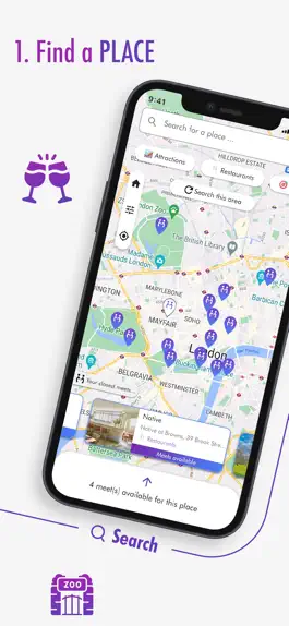 Game screenshot The Big Meet: Places & Friends apk