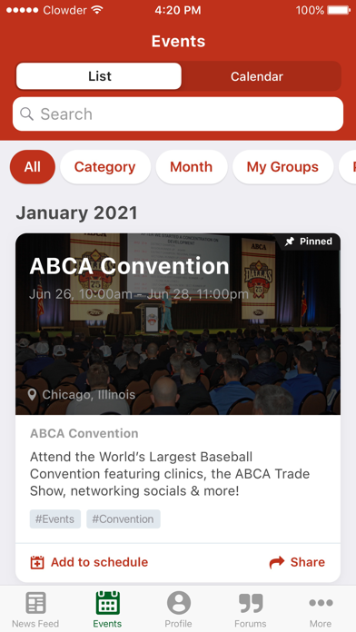 My ABCA Screenshot