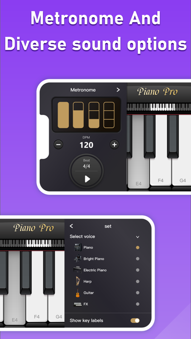 Piano Pro - keyboard & songs Screenshot
