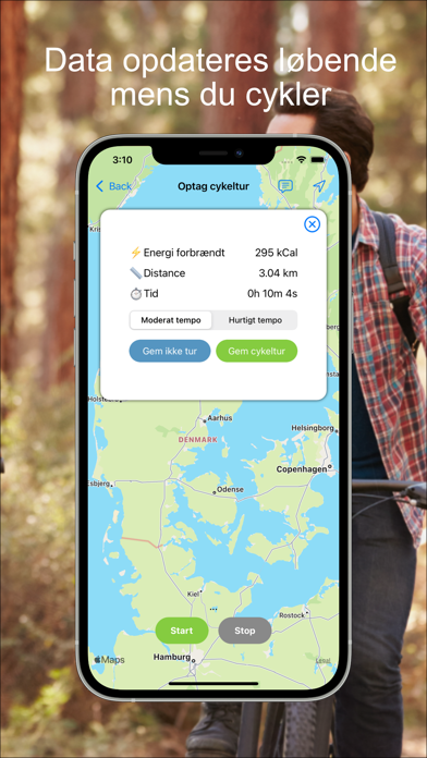 Measure your bike rides Screenshot