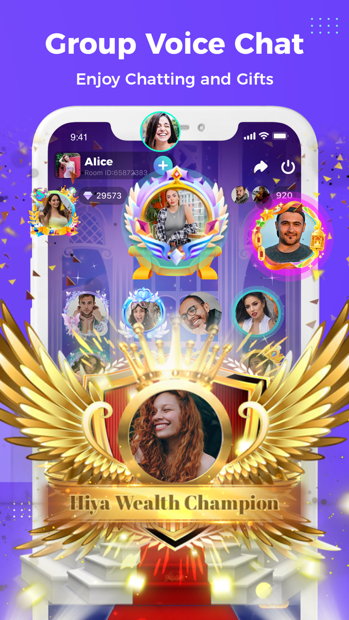 Hiya - Group Voice Chatroom