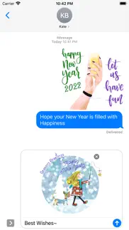 happy new year 2022 - animated iphone screenshot 2