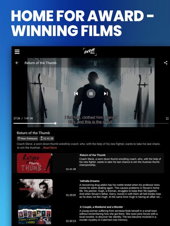 IndieBox iPad screenshot 4 - Entertainment app