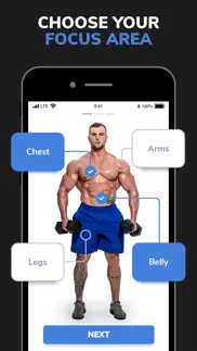 workouts for men: gym & home iphone screenshot 4