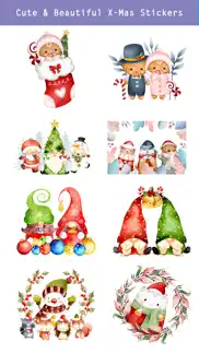 cute watercolor christmas iphone screenshot 4