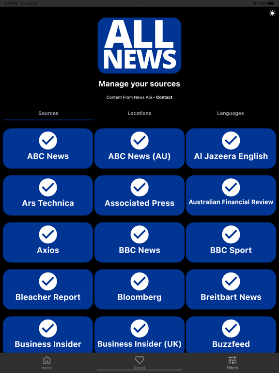 Screenshot #5 pour The ALL News App