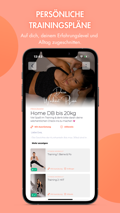 namique : Women’s Fitness App Screenshot