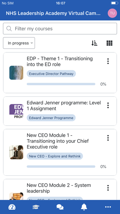 NHS Leadership Academy Screenshot