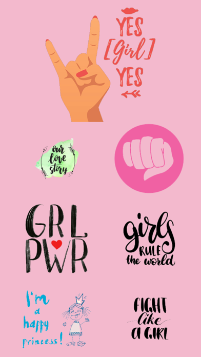 Girl Power Stickers! Screenshot