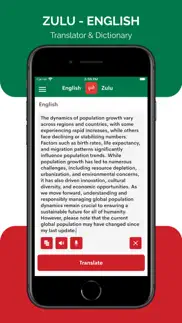 zulu translator & dictionary iphone screenshot 1
