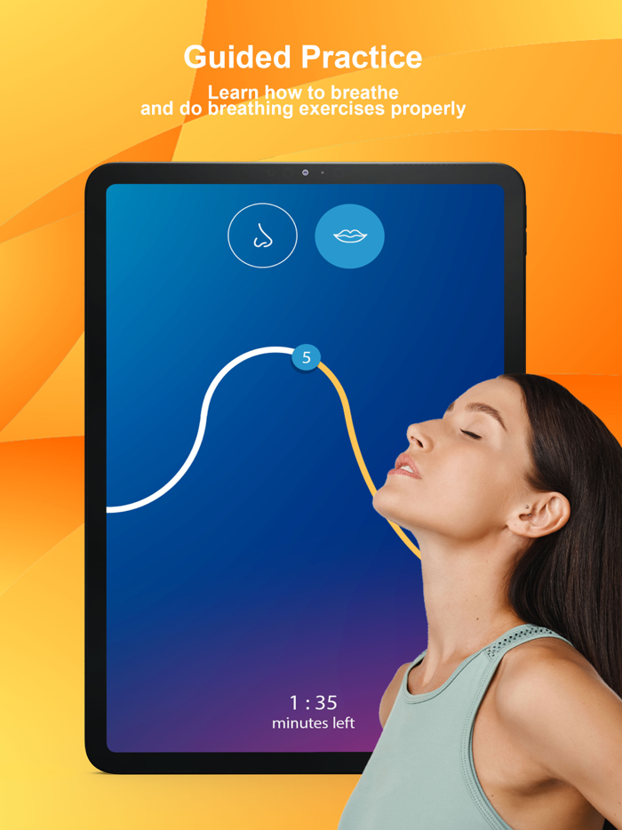 Guided Breathing Exercises App