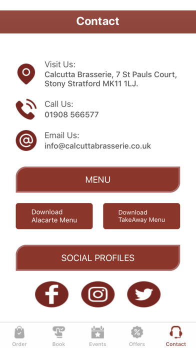 Calcutta Brasserie Screenshot