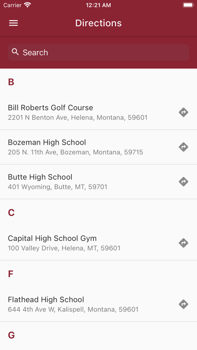 Helena High School Athletics Screenshot