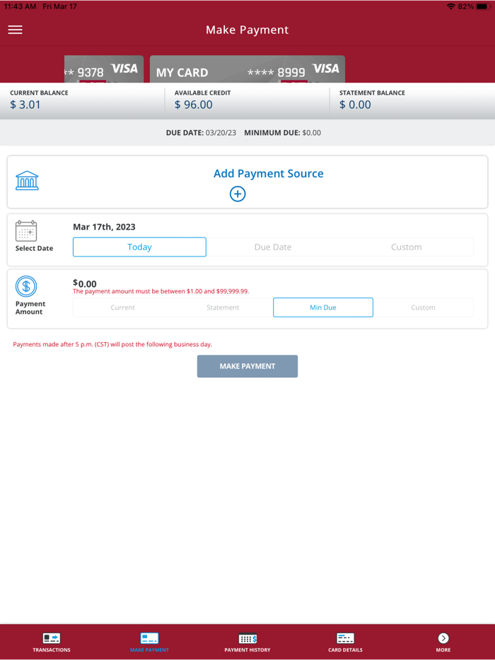 PSE Visa Credit Card