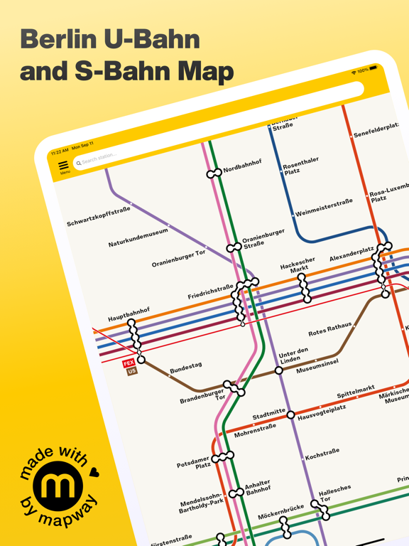 Berlin Subway: S & U-Bahn mapのおすすめ画像1