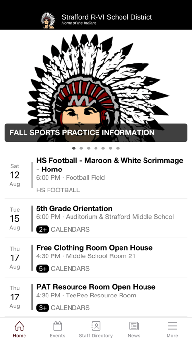 Strafford School District Screenshot