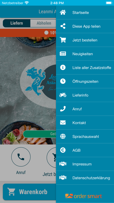 Leanmi Asia Bistro Screenshot