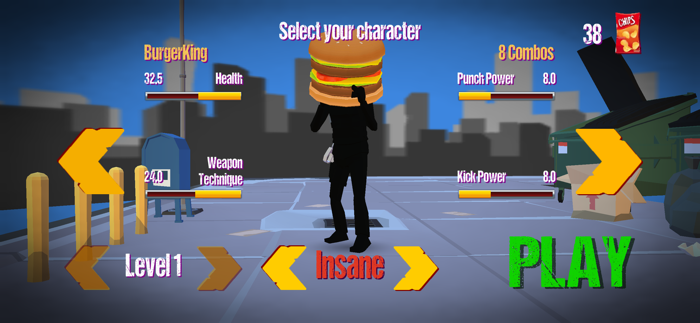 Stickman Street Food Fighter