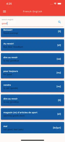 Game screenshot French English Dictionary! hack