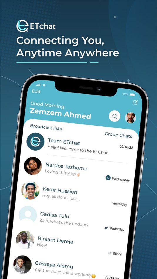#1. ETchat - Calls (iOS) Podle: Sigma Edge