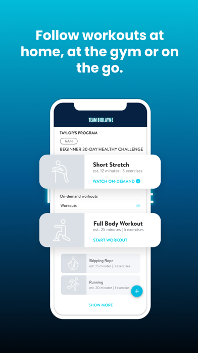 Team Biolayne Coaching Screenshot