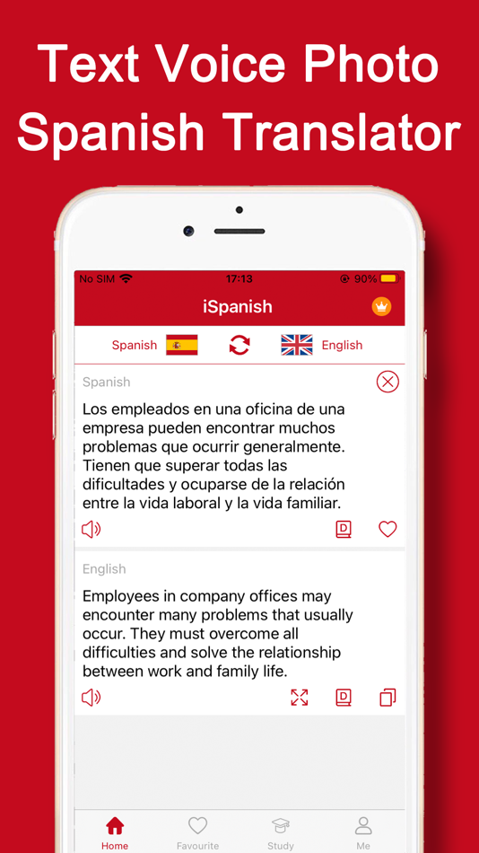 #1. iSpanish - Spanish Translator (iOS) 由: Shanghai Quentin network technology co. LTD