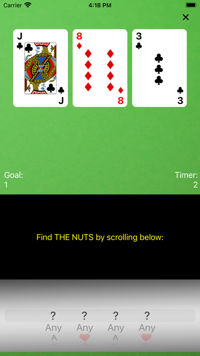 The Nuts: Poker Coaching Game Screenshot