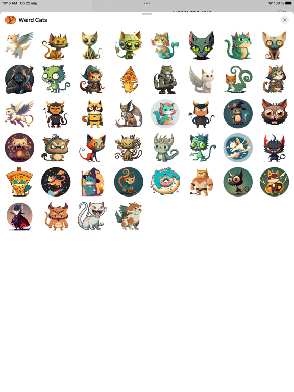 Screenshot #4 pour Weird Cats Stickers