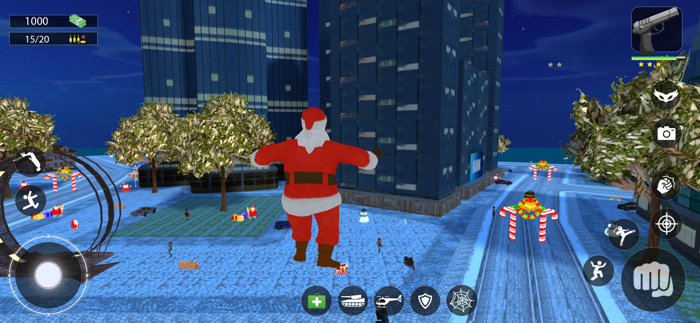 Christmas Gangster Rope Santa