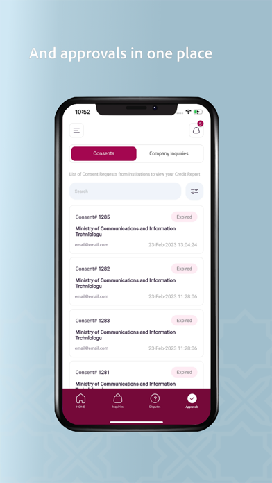 Qatar Credit Bureau Screenshot