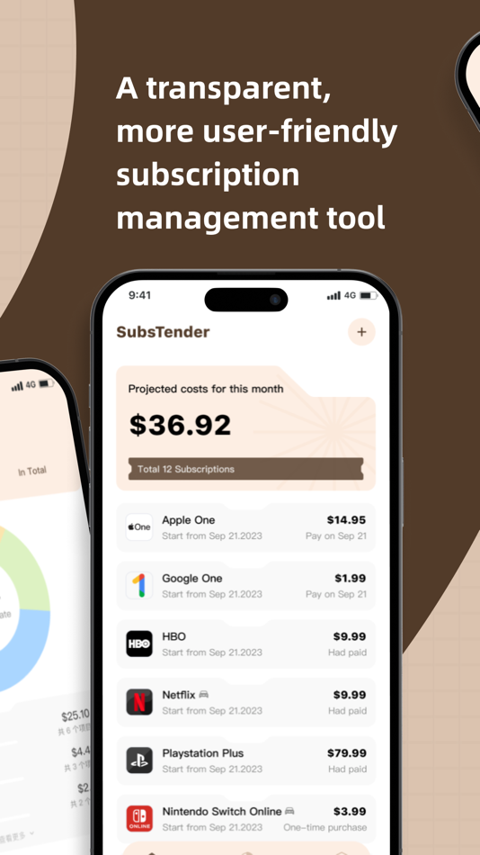 #2. SubsTender (iOS) By: 春华 黄