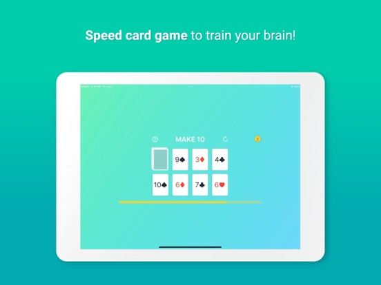 Make 10: Card Game iPad screenshot 1 - Education app