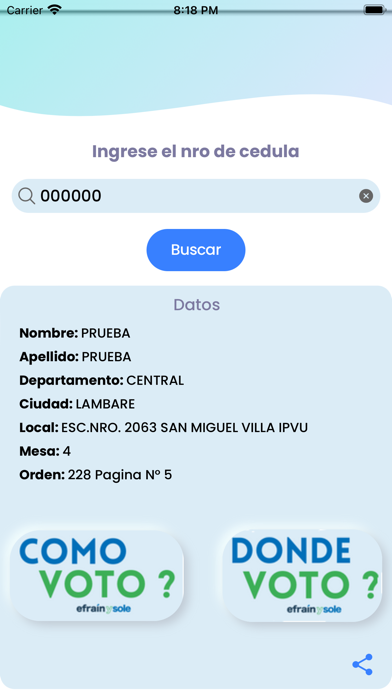 Concertación Nacional Screenshot