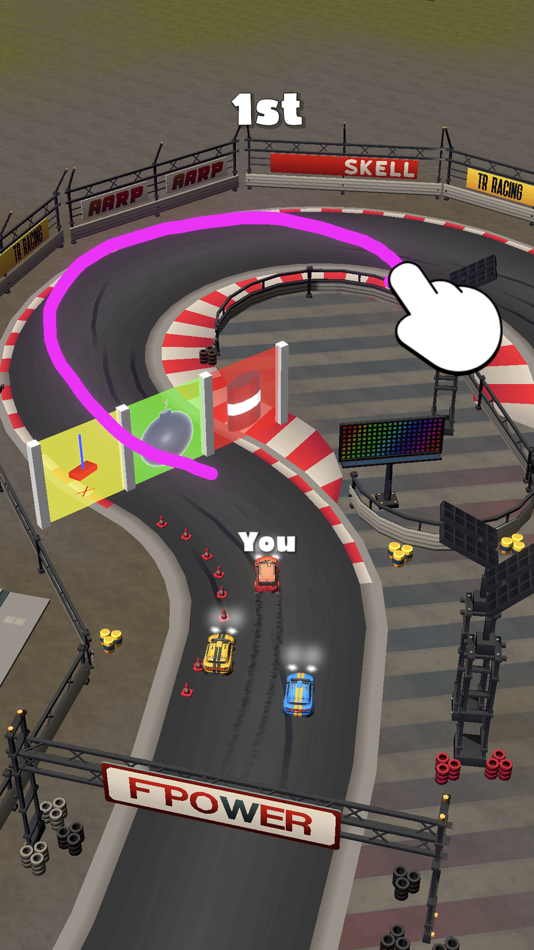 #4. Draw Racing 3D (iOS) Podle: SVC Games inc.