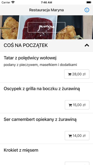 Restauracja Maryna Screenshot