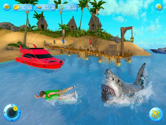 Screenshot #4 pour Jeu Affamé D'attaque Requin 3D