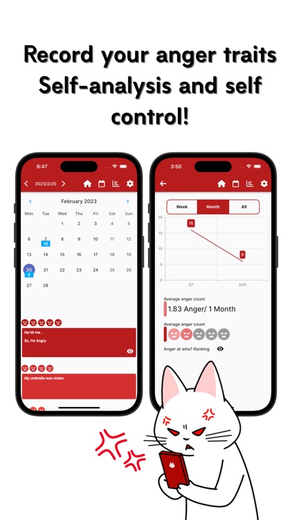 Anger Diary Text:angry log app