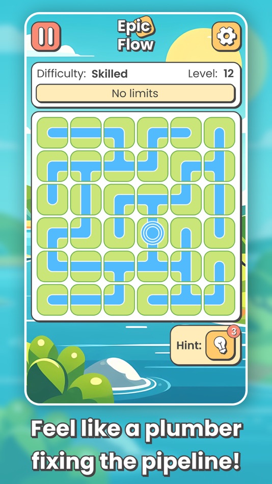 #2. Brain Puzzle Game: Epic Flow (iOS) Podle: Arsenii Sevriukov