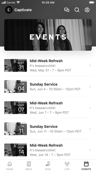 Captivate Church Milpitas Screenshot