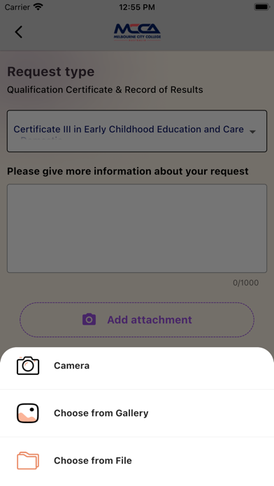 MCCA Screenshot