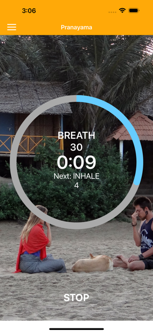 ‎Pranayama Breathing Yoga Timer Screenshot